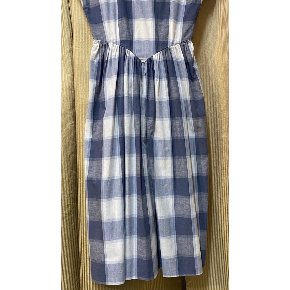 Vintage Kate By Kathryn Conover Dress 4 Plaid Checkered Modest Cottage - Picture 6 of 16